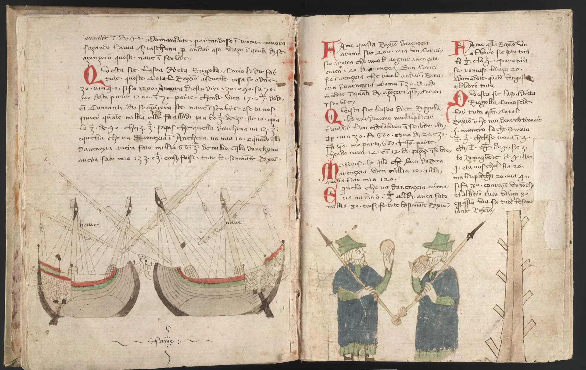 A page from the Zibaldone da Venice